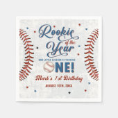 ヴィンテージ野球第1期パーティーナプキンス スタンダードカクテルナプキン (正面)