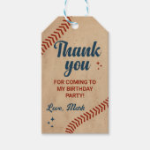 ヴィンテージ野球誕生日ありがとう ギフトタグ (正面)