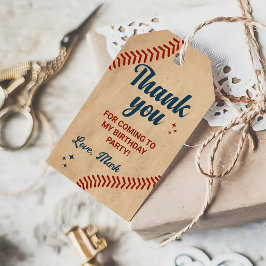 ヴィンテージ野球誕生日ありがとう ギフトタグ