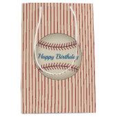 ヴィンテージ野球誕生日抱き枕 ミディアムペーパーバッグ (正面)