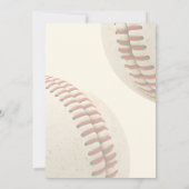 ヴィンテージ野球誕生祝い 招待状 (裏面)