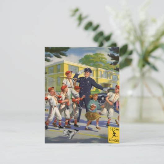 ヴィンテージ野球選手と警察交叉ガード (スタンド正面)