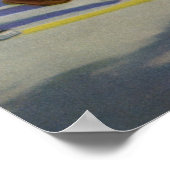 ヴィンテージ野球選手と警察交叉ガード ポスター (角)