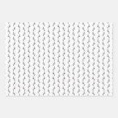 ヴィンテージ野球選手のアートパターンカスタムの色 ラッピングペーパーシート (正面)