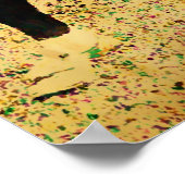 ヴィンテージ野球選手の油彩画ポスター ポスター (角)