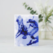 ヴィンテージ野球選手ノートカード ポストカード (スタンド正面)