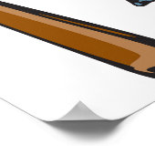 ヴィンテージ野球選手レトロスポーツのアートワーク ポスター (角)