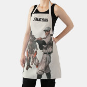 ヴィンテージ野球選手 エプロン (インサイチュ)