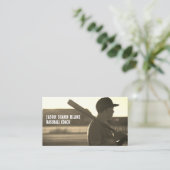 ヴィンテージ野球選手、コーチビジネスカード 名刺 (スタンド正面)