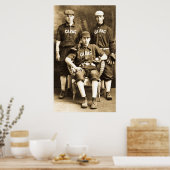 ヴィンテージ野球選手 ポスター (キッチン)