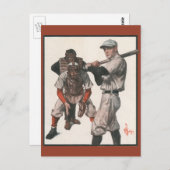 ヴィンテージ野球選手 ポストカード (正面/裏面)