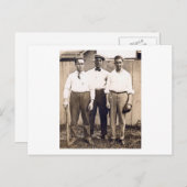 ヴィンテージ野球選手 ポストカード (正面/裏面)