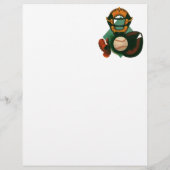 ヴィンテージ野球選手、ミット付き捕手 チラシ (裏面)