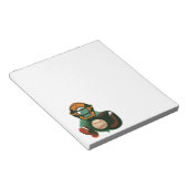 ヴィンテージ野球選手、ミット付き捕手 ノートパッド (アングル)