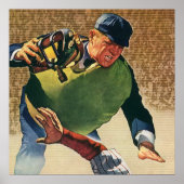 ヴィンテージ野球選手、審判 ポスター (正面)