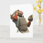 ヴィンテージ野球選手、捕手ルックアップ カード (黄色い花)