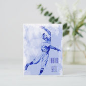 ヴィンテージ野球野手サンキューハガキ ポストカード (スタンド正面)