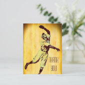 ヴィンテージ野球野手サンキューハガキ ポストカード (スタンド正面)