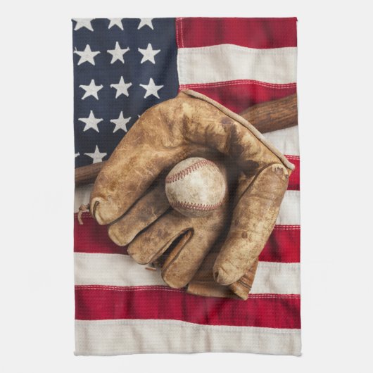 ヴィンテージ野球 キッチンタオル (縦)