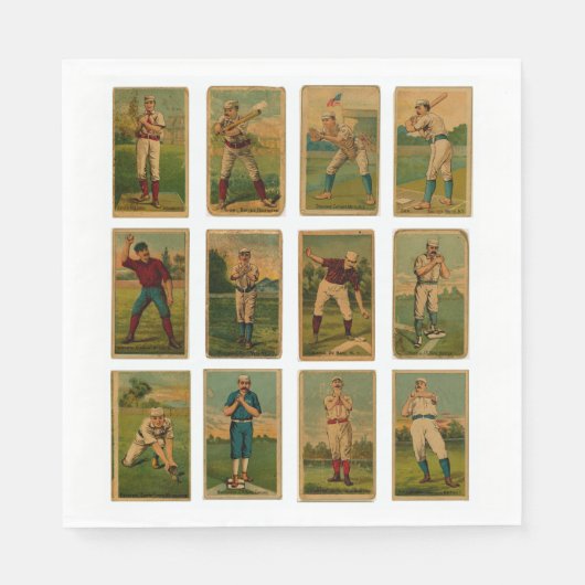 ヴィンテージ野球 スタンダードランチョンナプキン (正面)