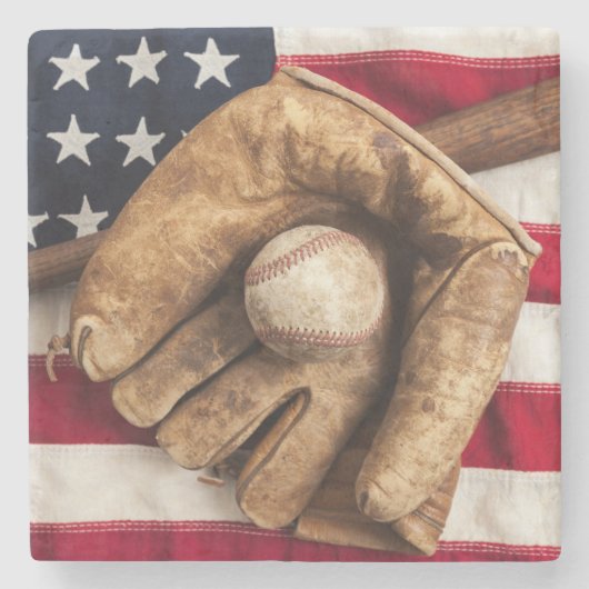 ヴィンテージ野球 ストーンコースター (正面)