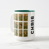 ヴィンテージ野球 ツートーンマグカップ (正面左)