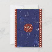 ヴィンテージ野球 バー ミッツヴァ ご招待 招待状 (裏面)