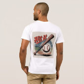 ヴィンテージ野球「ヒット」レトロスポーツ Tシャツ (裏面フル)