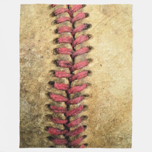 ヴィンテージ野球 フリースブランケット (正面)