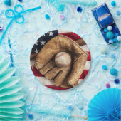 ヴィンテージ野球 ペーパープレート (パーティー)