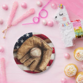 ヴィンテージ野球 ペーパープレート (パーティー)