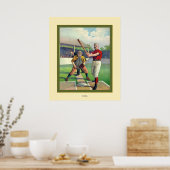 ヴィンテージ野球 ポスター (キッチン)