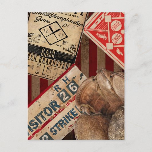 ヴィンテージ野球 ポストカード (正面)