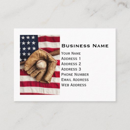 ヴィンテージ野球 名刺 (正面)