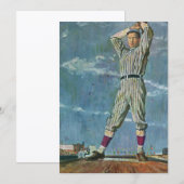 ヴィンテージ野球・野球の投手 (正面/裏面)
