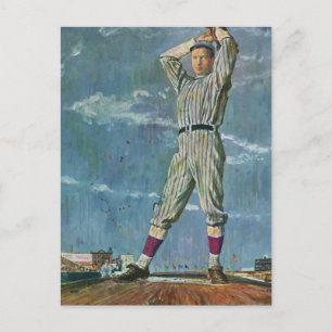 ヴィンテージ野球・野球の投手 ポストカード