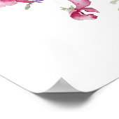 ヴィンテージ野生の花のアレンジメント水色2020 ポスター (角)