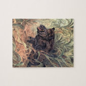 ヴィンテージ野生動物インディアンイノシシ ジグソーパズル (横)