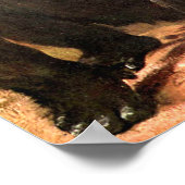 ヴィンテージ野生動物,ゴリラまたはビッグape by CE Swan ポスター (角)