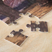 ヴィンテージ野生動物，ゾウby Louis Sargent ジグソーパズル (側面)