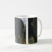 ヴィンテージ野生動物，バッファローまたはアメリカバイソン コーヒーマグカップ (正面右)