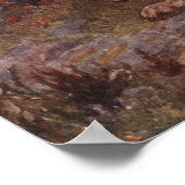 ヴィンテージ野生動物，ワイフレッドオースティンのウサギ ポスター (角)