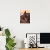 ヴィンテージ野生動物，ワイフレッドオースティンのウサギ ポスター (ホームオフィス)