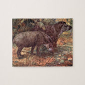 ヴィンテージ野生動物，ワイフレッド・オースティンのタピアー ジグソーパズル (横)