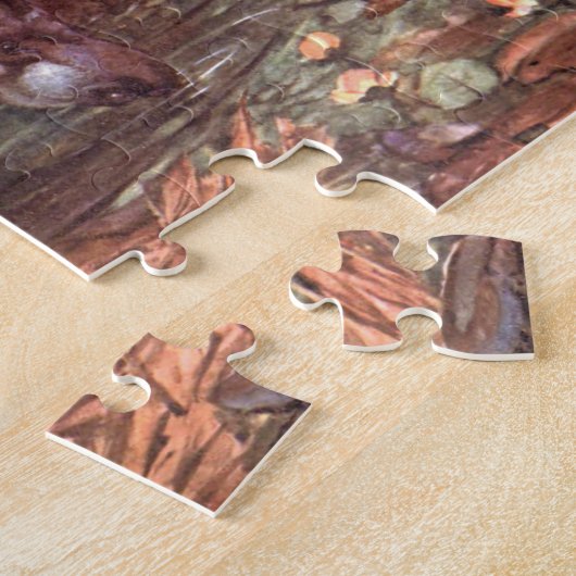 ヴィンテージ野生動物，ワイフレッド・オースティンのタピアー ジグソーパズル (側面)