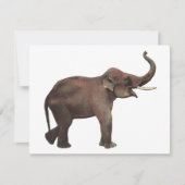 ヴィンテージ野生動物,幸運アジア象 カード (正面)