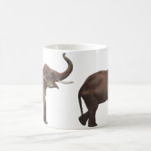 ヴィンテージ野生動物，幸運アジア象 コーヒーマグカップ (中央)