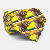 ヴィンテージ野生動物,日の入ったアフリカゾウ ネクタイ (ロール)