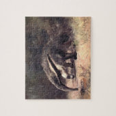 ヴィンテージ野生動物、CE Swanによる巨大なカモシカ ジグソーパズル (縦)