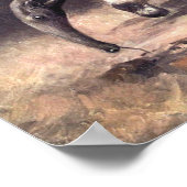 ヴィンテージ野生動物、CE Swanによる巨大なカモシカ ポスター (角)